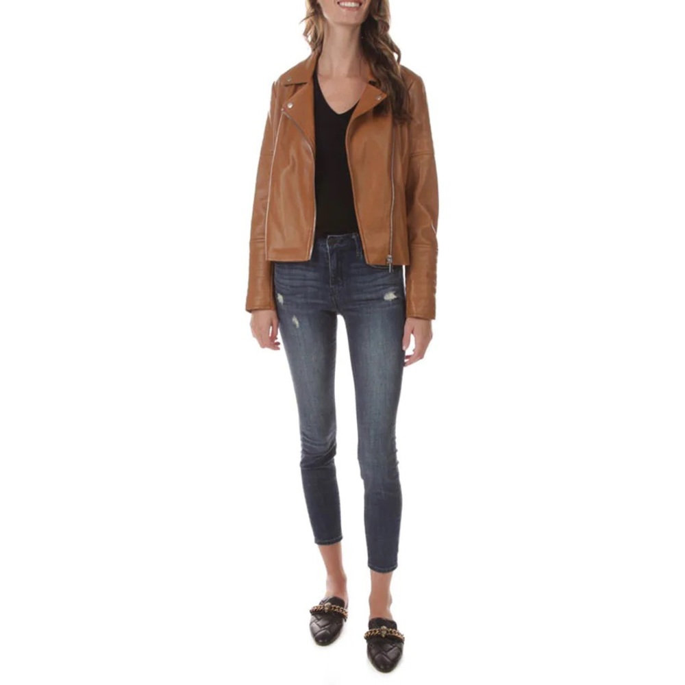 NWT π Bagatelle soft vegan tan leather M - Picture 13 of 13